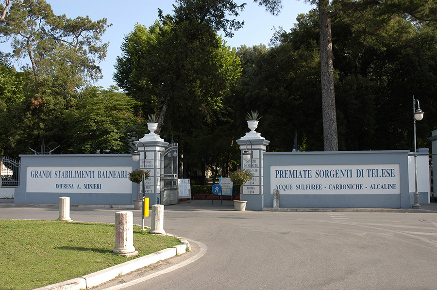 L'ingresso del parco termale
