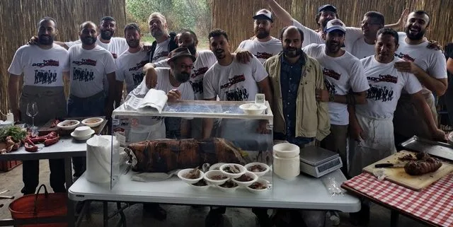 Una parte della Brigata agricola