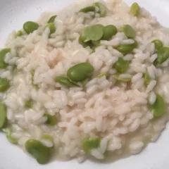 Il mio risotto con fave e pecorino