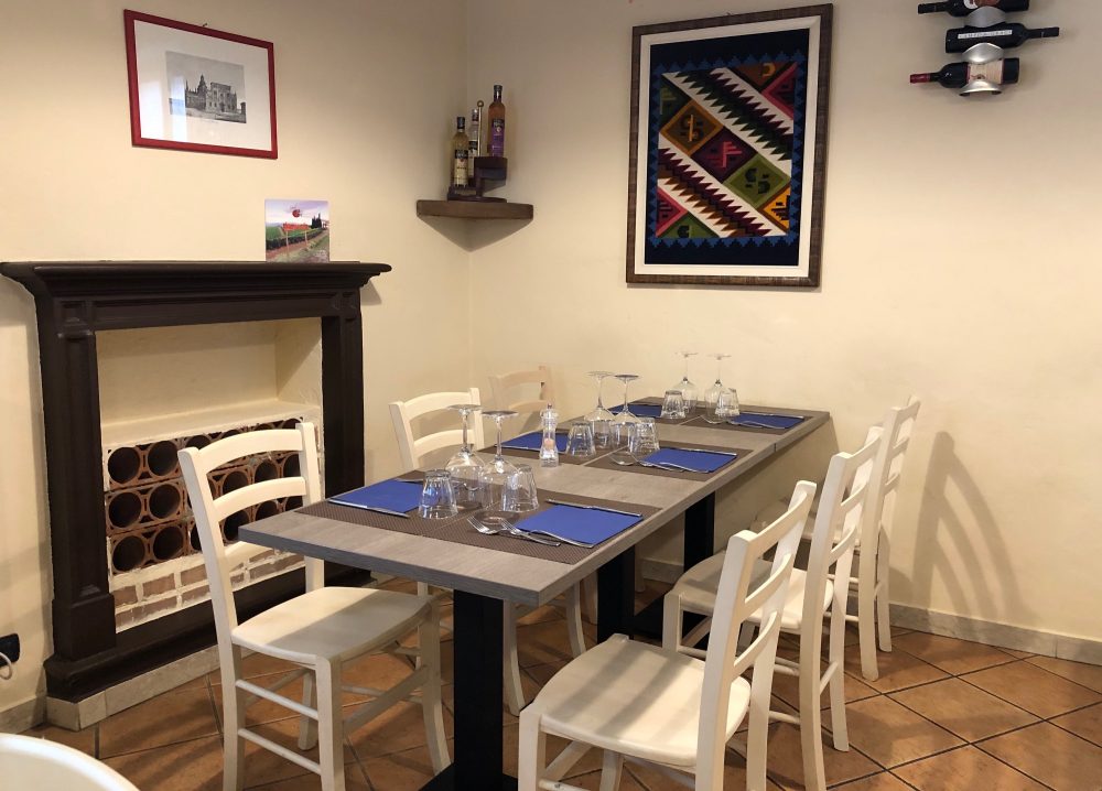 Trattoria Samperone, tavolo e mise en place