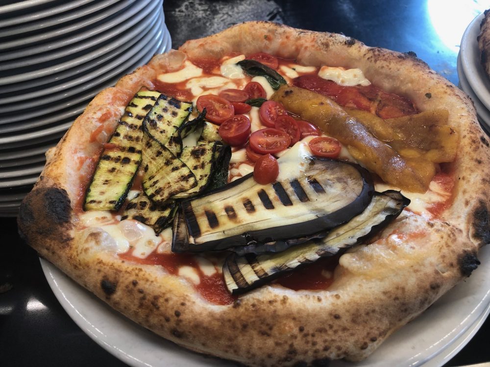 Lipen, pizza con verdure grigliate