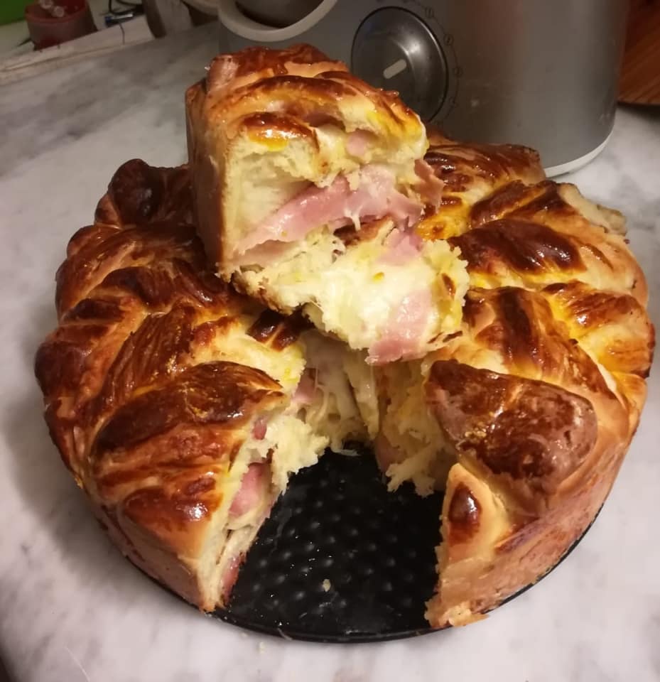 Brioche salata al prosciutto