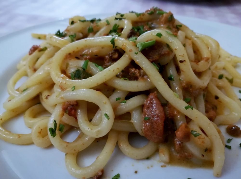 Cefalu' - pasta con i ricci