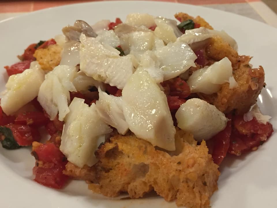 Trattoria L'Avvolgibile, panzanella di baccala'