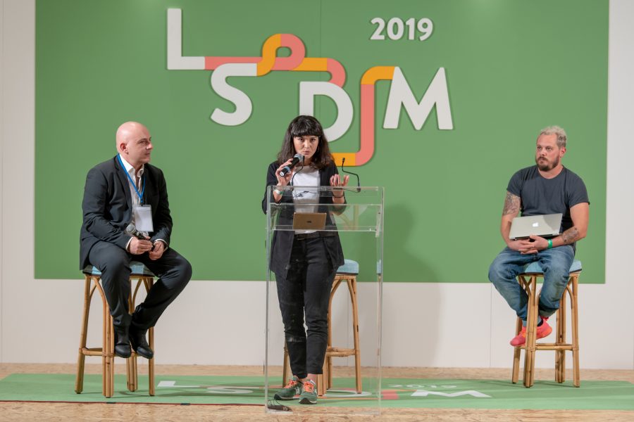 Chiara Pavan e Francesco Brutto a LSDM 2019 con Albert Sapere