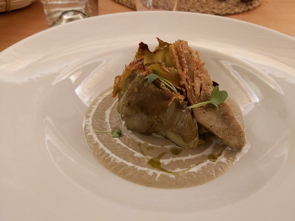 I Cacciagalli – il carciofo crema all’aglio e menta