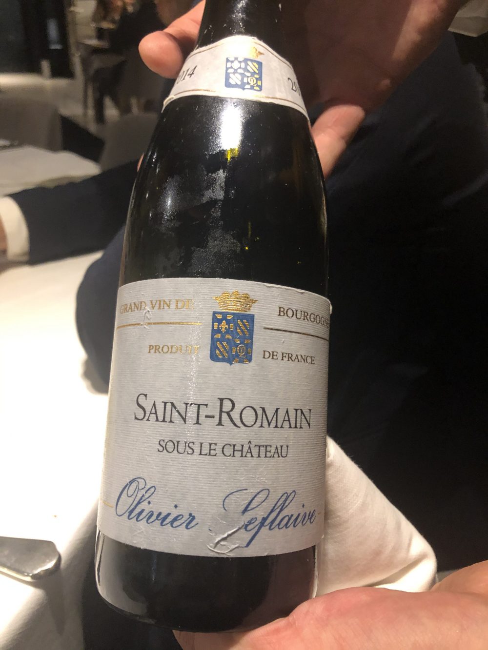 Saint Romain 2014 Sous Le Chateau Olivier Leflaive