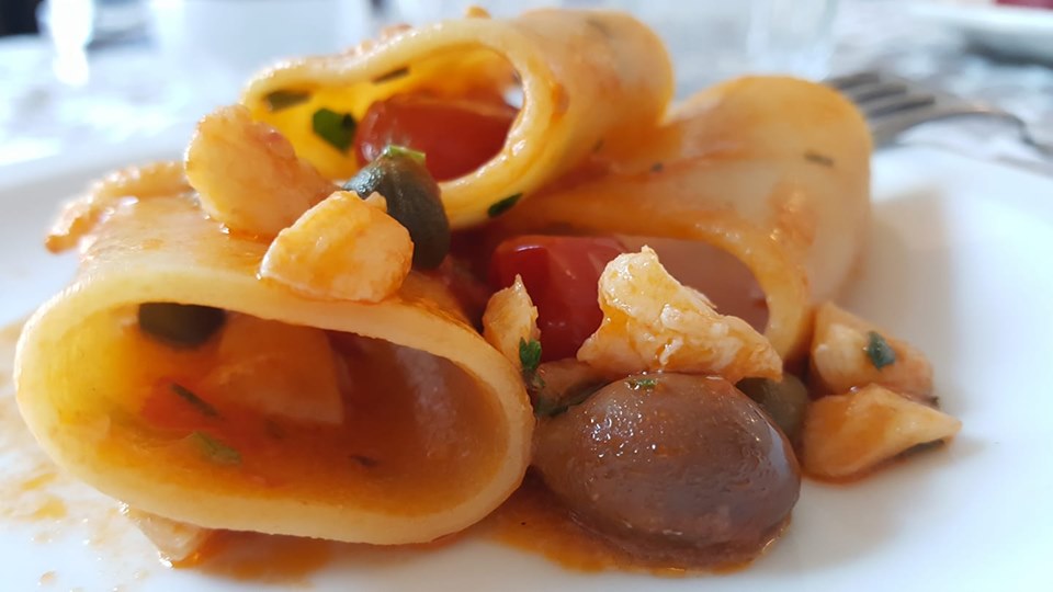 Ristorante al 53, Paccheri olive e baccala'