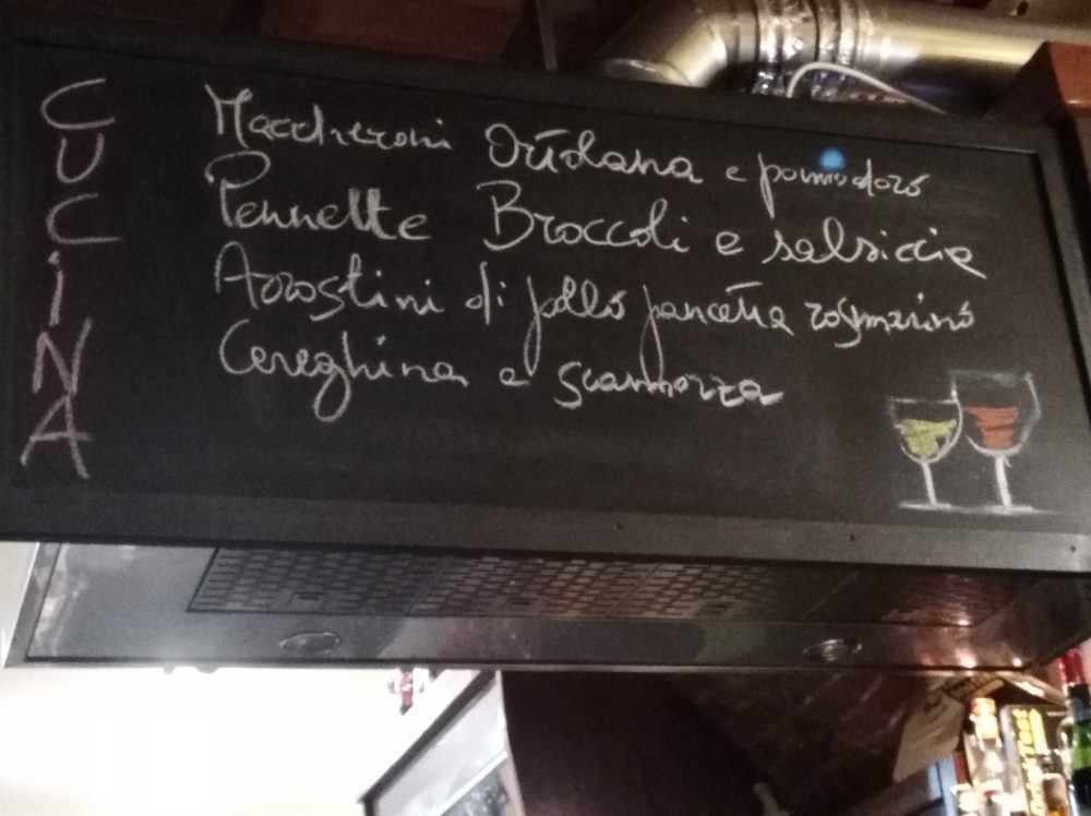 Il Mercanto' Menu' giornaliero