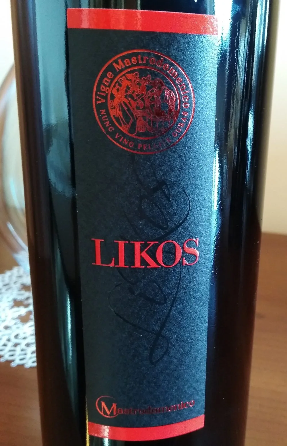 Likos Aglianico del Vuilture Doc 2015 Mastrodomenico