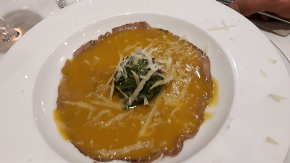 Locanda di Alia Castrovillari_Lacerto con ristretto di ortaggi, rucola e parmigiano stravecchio