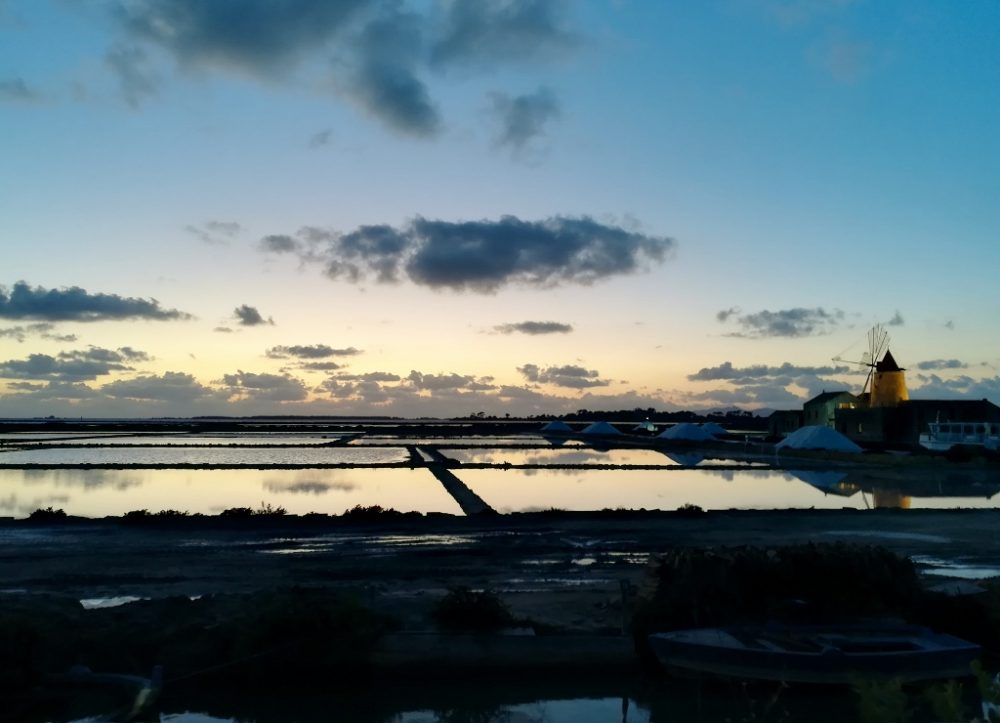 Marsala - Le Saline al Tramonto