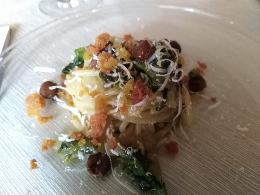 Osteria Il Panigaccio Spaghettone di Gragnano con scarola ricca