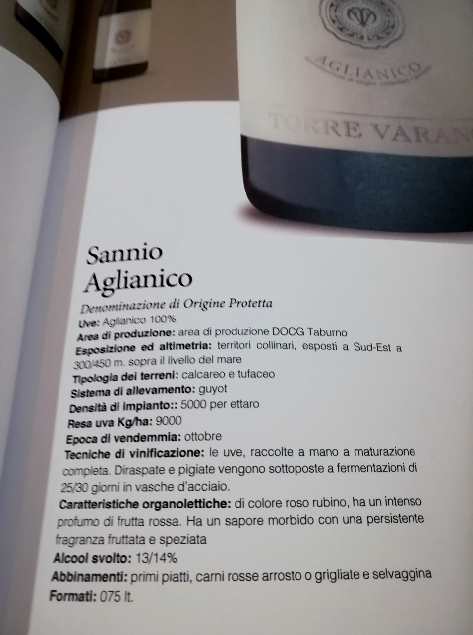 Machri - Antichi Sapori, scheda del vino