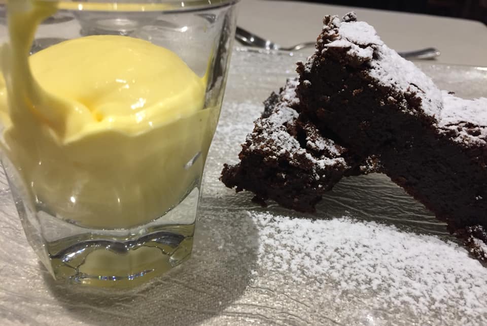 Trattoria Bertozzi, il mascarpino con la tenerina