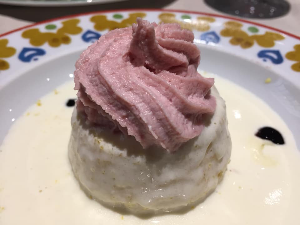 Trattoria Bertozzi, il tortino di patate, pecorino e mortadella