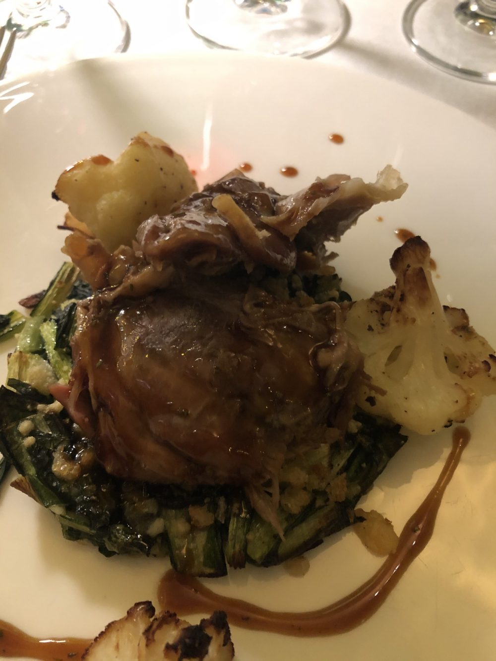 Agnello con carciofi arrosto e cicoria. BistRo Aimo e Nadia - Milano