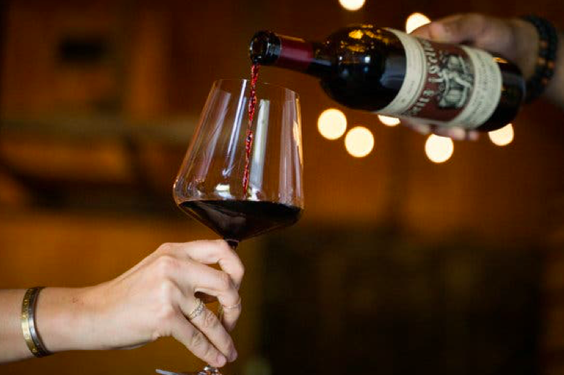 A 1985 Martha’s Vineyard cabernet sauvignon from Heitz was one of 2019’s most memorable wines.Credit...Sarahbeth Maney for The New York Times