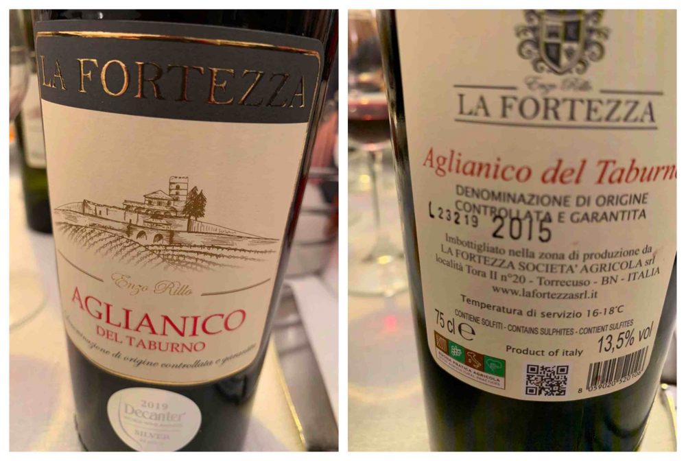 Aglianico del Taburno 2015 La Fortezza