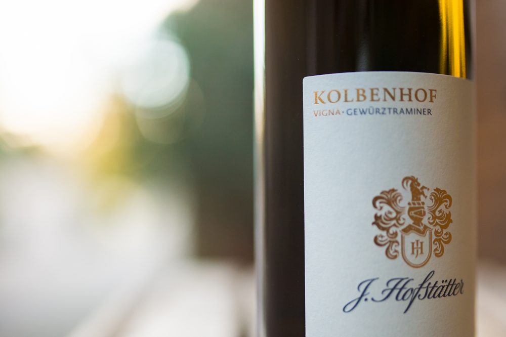 Flaschen Etikett Kolbenhof Gewuerztraminer ohne