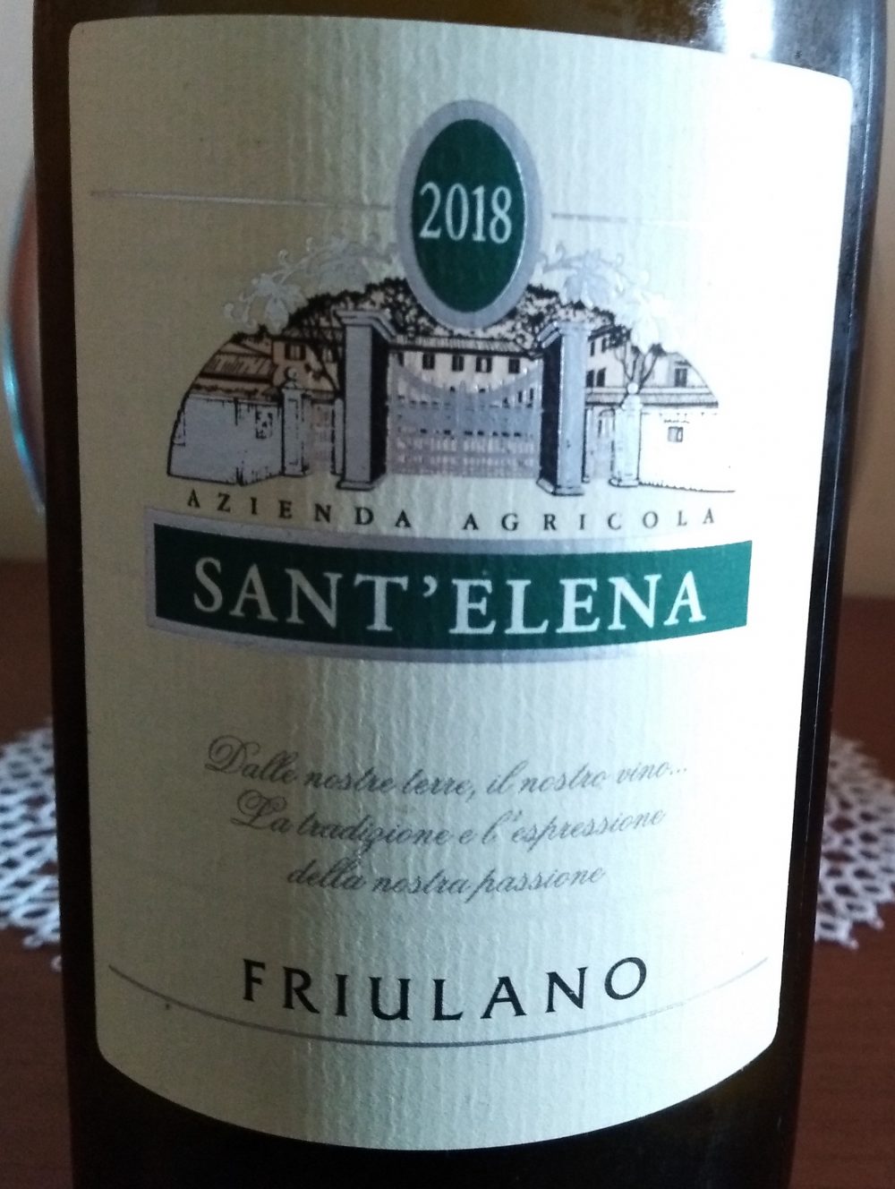 Friulano Friuli Isonzo Dop Rive Alte 2018 Sant'Elena