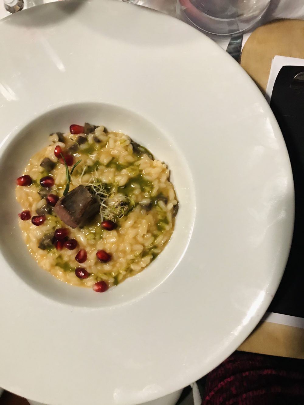 Santo Bevitore - Risotto con demi glace di vitello