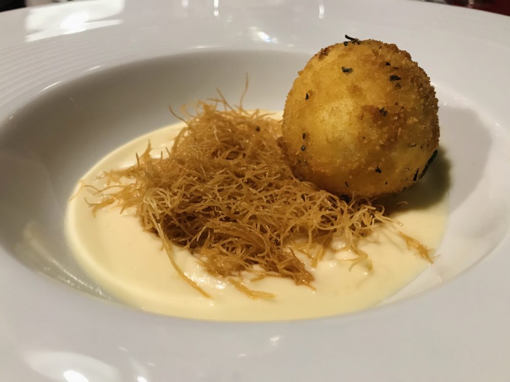 Santo Bevitore - Uovo croccante con crema al parmigiano