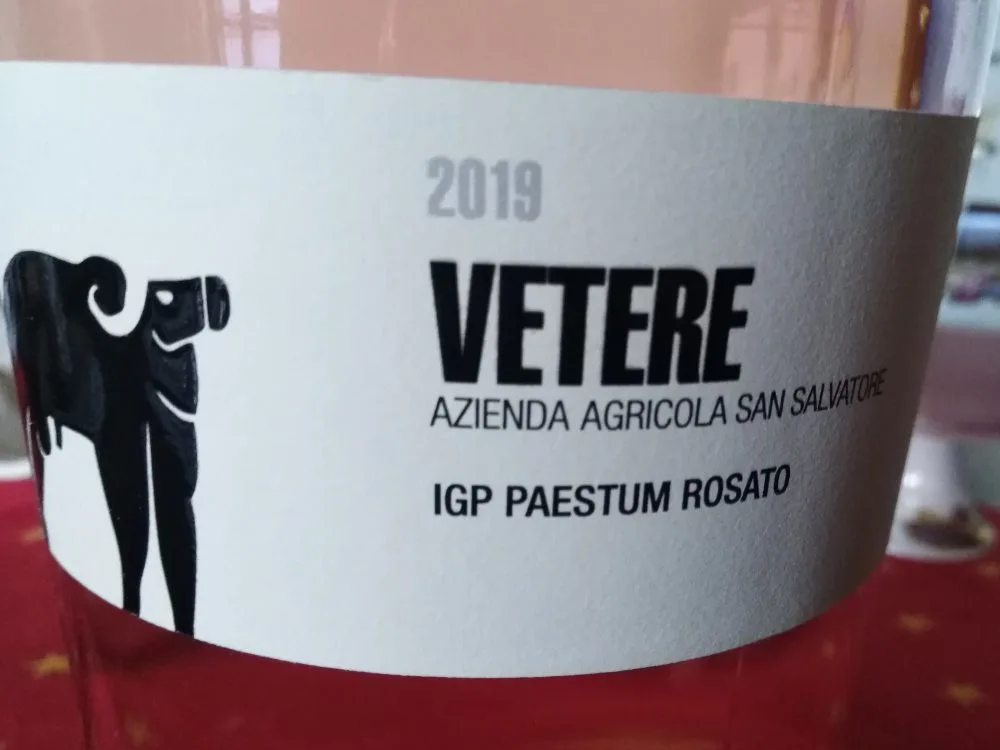 Vetere Aglianico Rosato Paestum Igp 2019 Sa Salvatore
