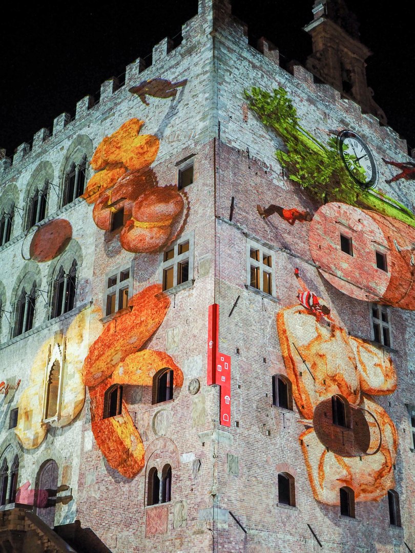 eatPRATO Videomapping Palazzo Pretorio