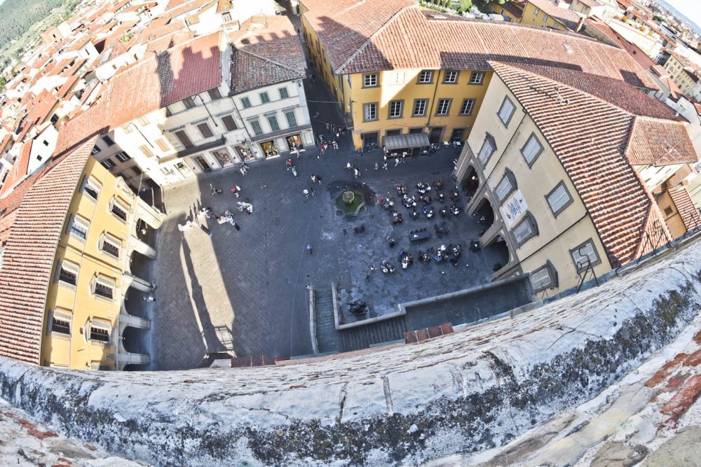 eatPRATO - la vista da Palazzo Pretorio quartier generale dell'evento