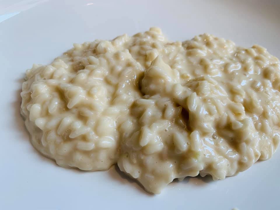 Pipero, risotto burro e alici