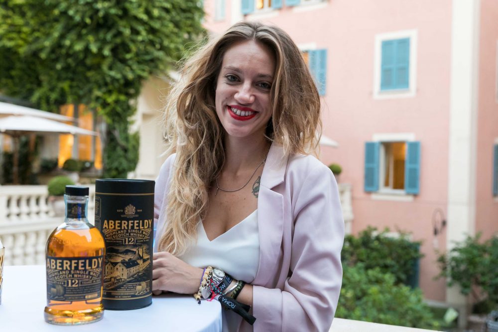 Cristina Folgore Brand Ambassador Whisky Bacardi Martini Beam Suntory ABERFELDY