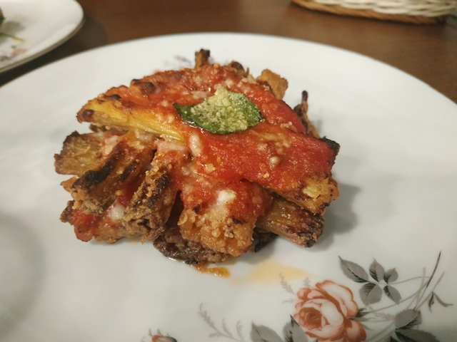 Eufrosino, parmigiana di cardi