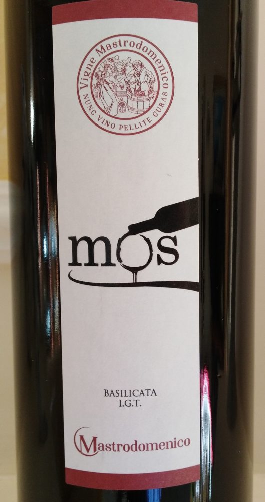 Mos Basilicata Rosso Igp 2016 Mastrodomenico