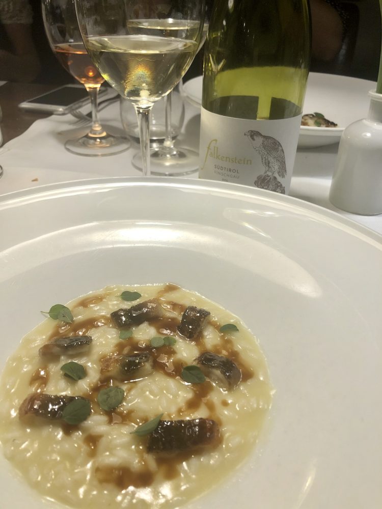 Ristorante Moma - Risotto alla camomilla e anguilla affumicata