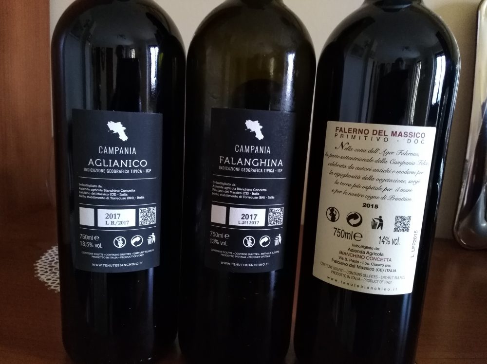 Controetichette vini Tenute Bianchino