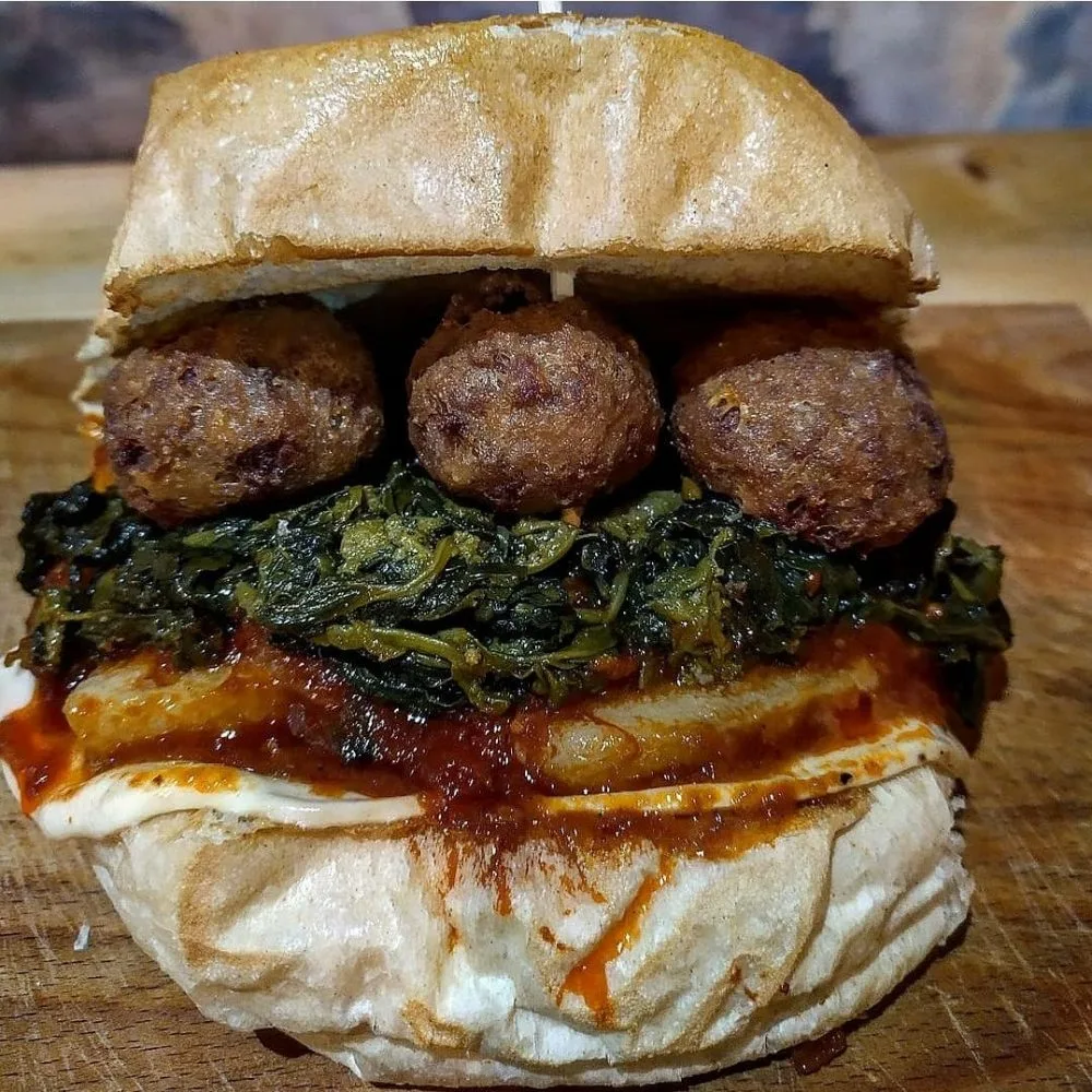 Paninoteca Pako - panino con tracchie e polpette