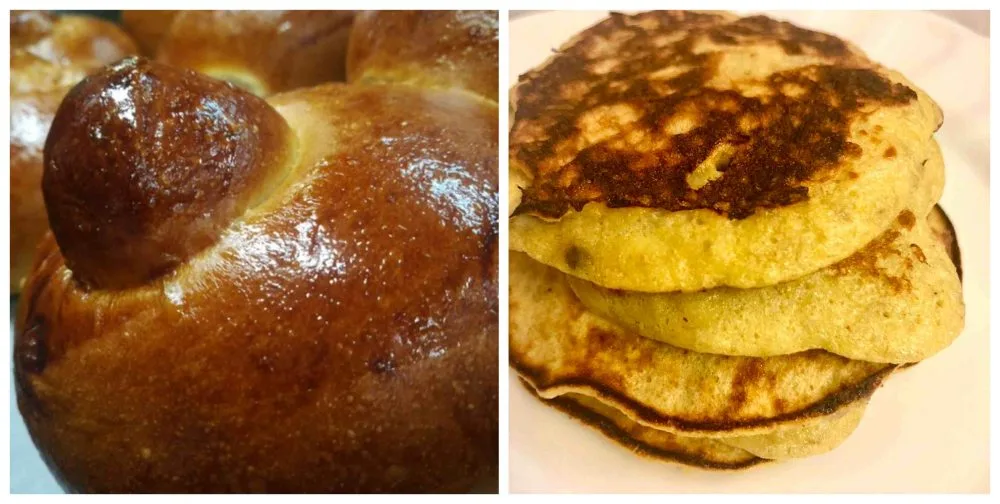 Brioscia col tuppo di Giovanna Musumeci e Banana pancakes di progetto Fygo