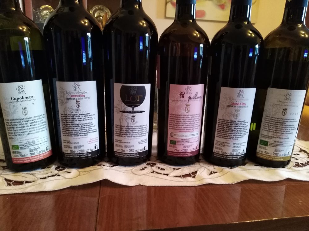 Contrpoetichette vini Poggio alla Meta