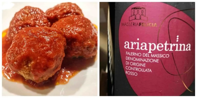 Polpette alla napoletana e Ariapetrina di Masseria Felicia