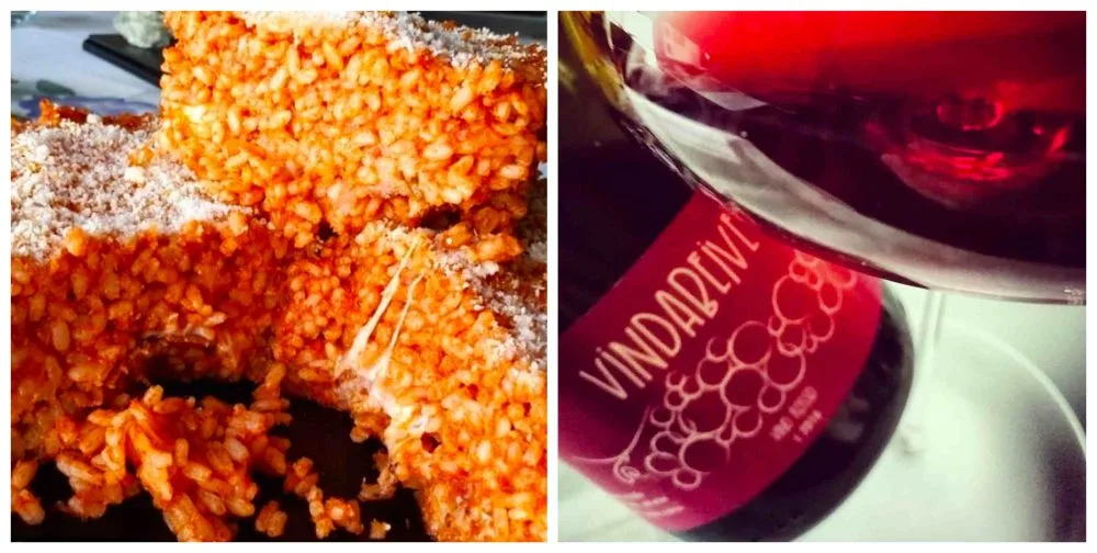 Timballo di riso al sugo e Vindabeive di Valfaccenda