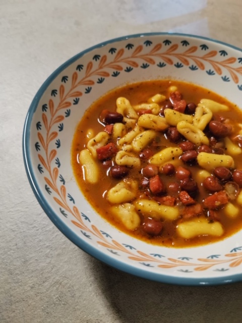 Cavatelli ai fagioli borlotti 