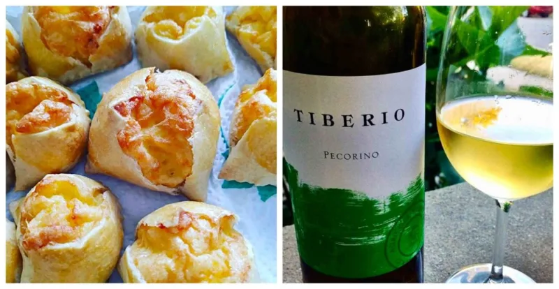 Fiadoni abruzzesi e Pecorino di Tiberio
