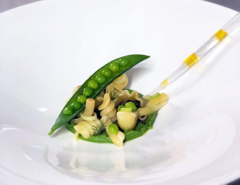 Mischiato potente, piselli, peaso e rancido di prosciutto di Antonio Iacoviello