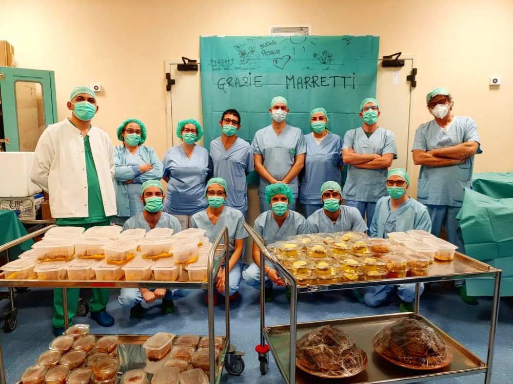 Medici e infermieri ringraziano Marretti