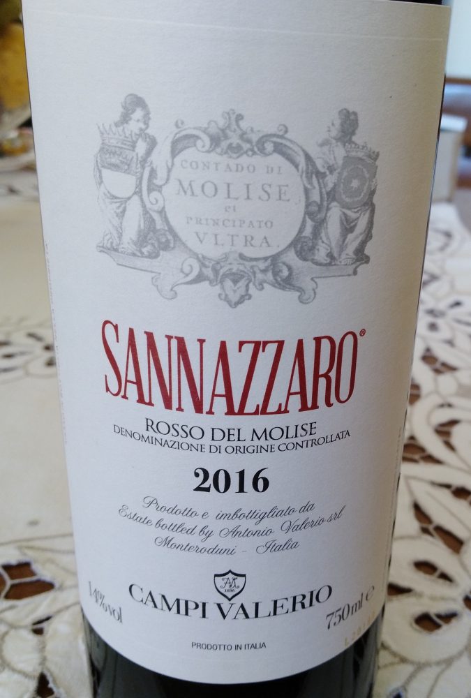 Sannazzaro Rosso del Molise Doc 2016 Campi Valerio