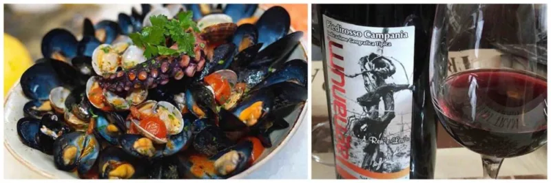 La zuppa di cozze del Giovedi' Santo e il Piedirosso dei Campi Flegrei di Agnanum