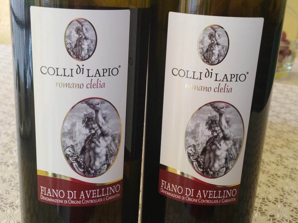 Colli di Lapio Fiano di Avellino Docg 2018 e 2019 Clelia Romano