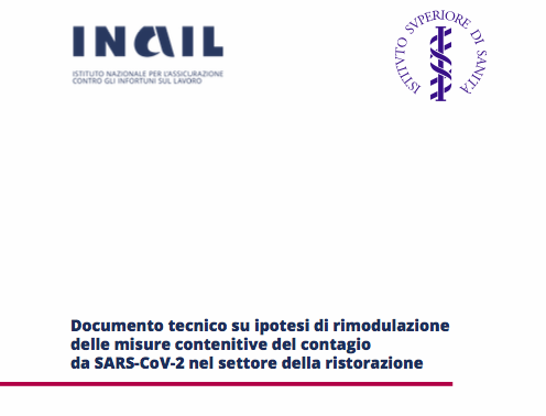 Documento tecnico su ipotesi di rimodulazione delle misure contenitive del contagio - Ristorazione