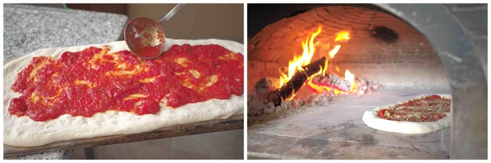 L’Ammaccata o Pizza Cilentana - preparazione